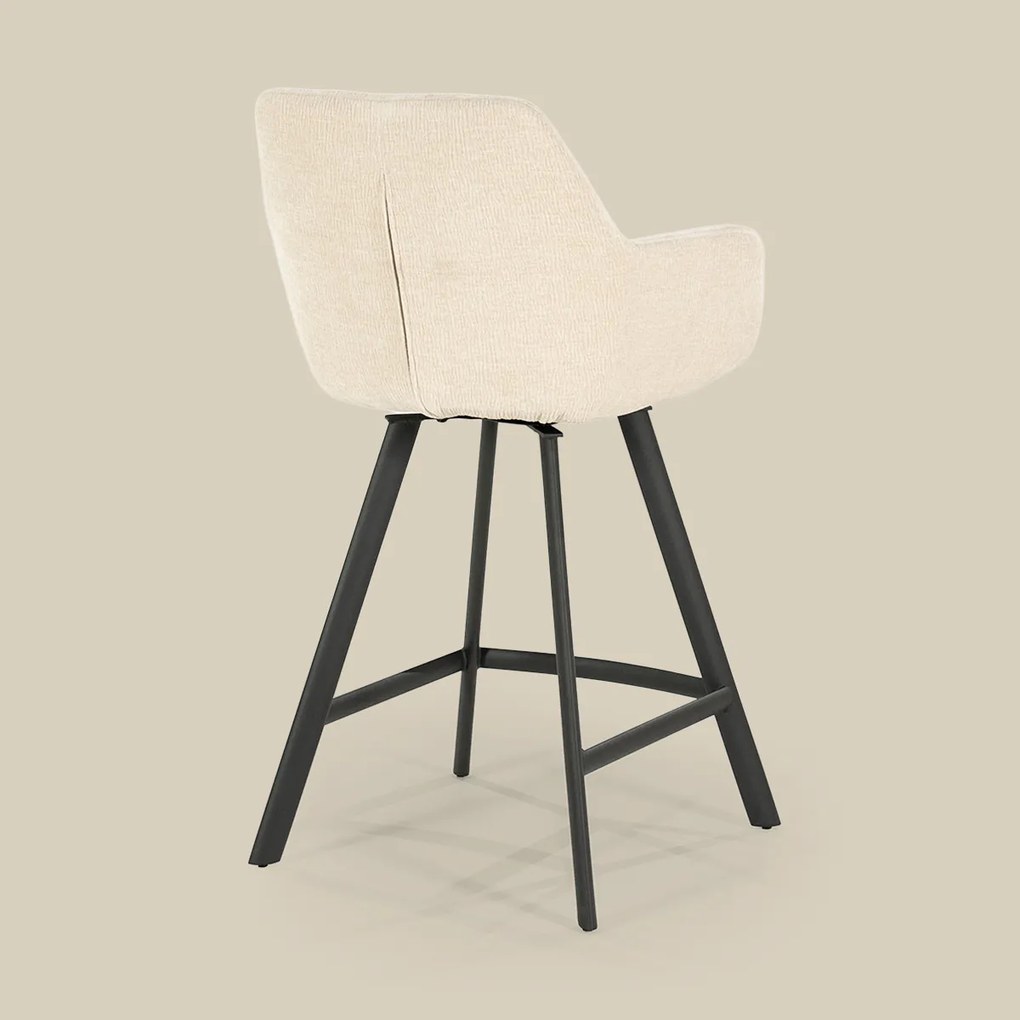 Draaibare Barkruk Stof Beige