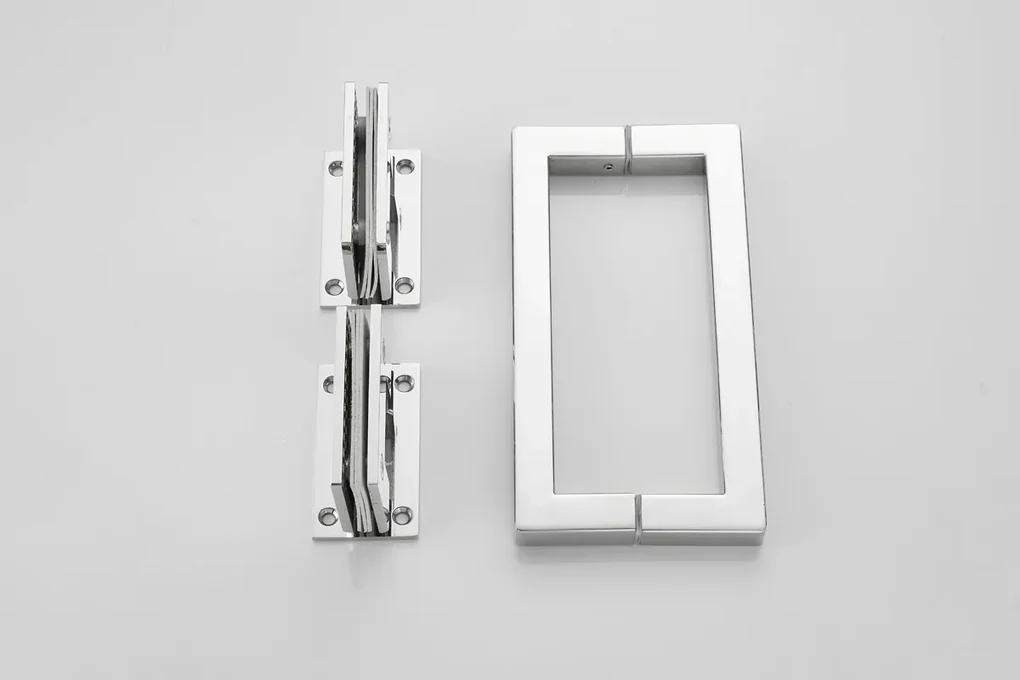 Saniclear Modern douchecabine 90x80 met 80cm deur anti-kalk chroom