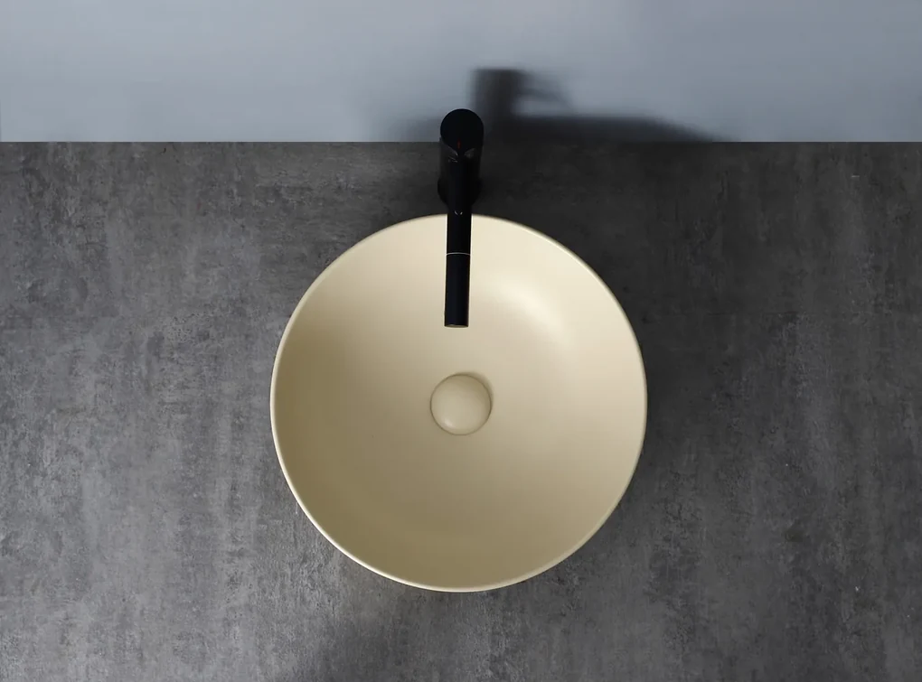 Saniclear Pura waskom 42cm wastafel licht ivoor