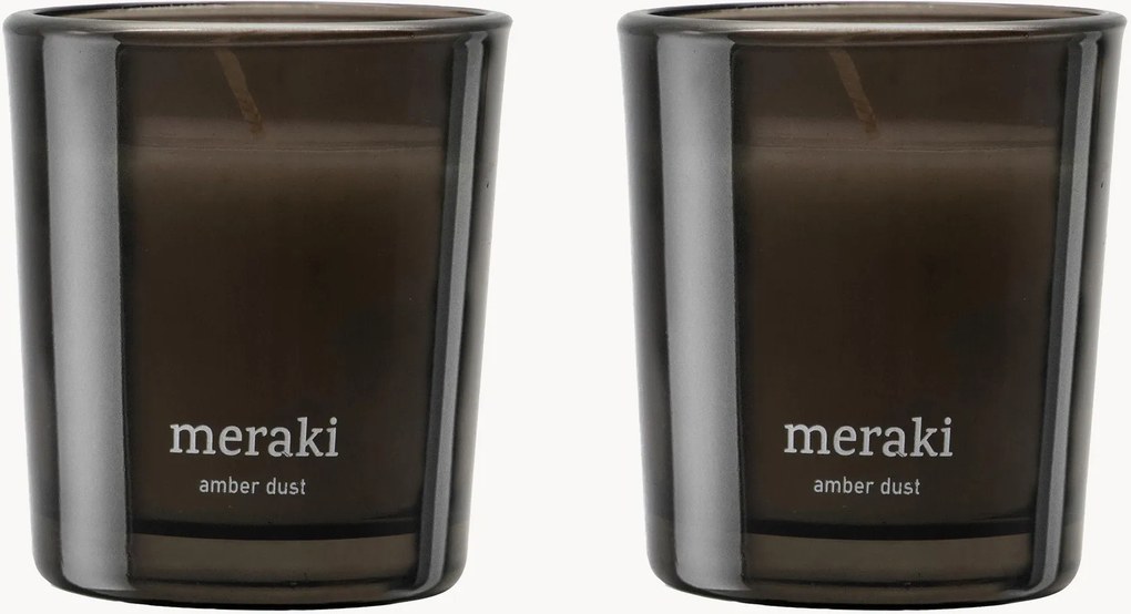 Geurkaarsen Amber Dust (hout, vijg, amber), 2-delig