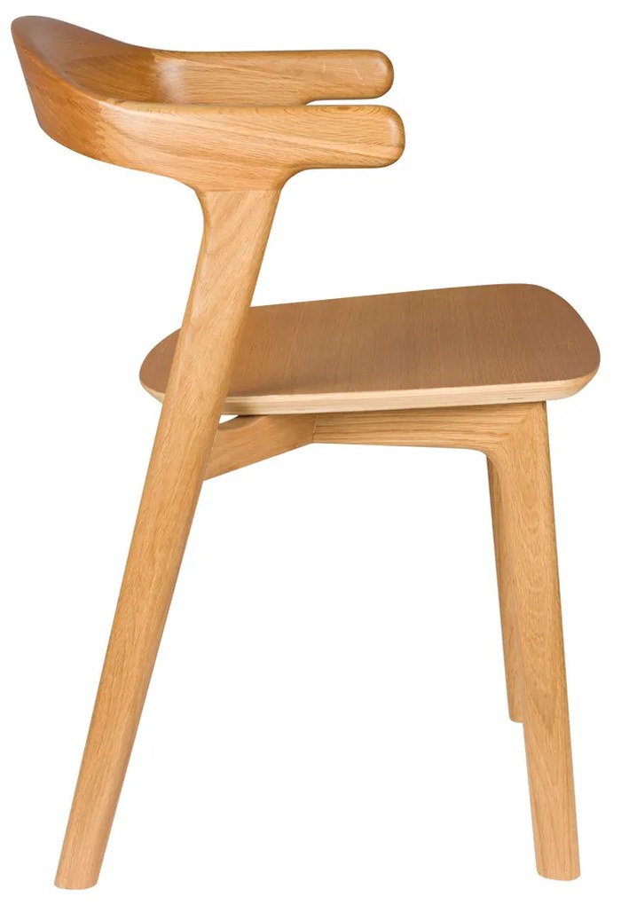 Zuiver Northwood Natural Eiken Eetkamerstoel Minimalistisch