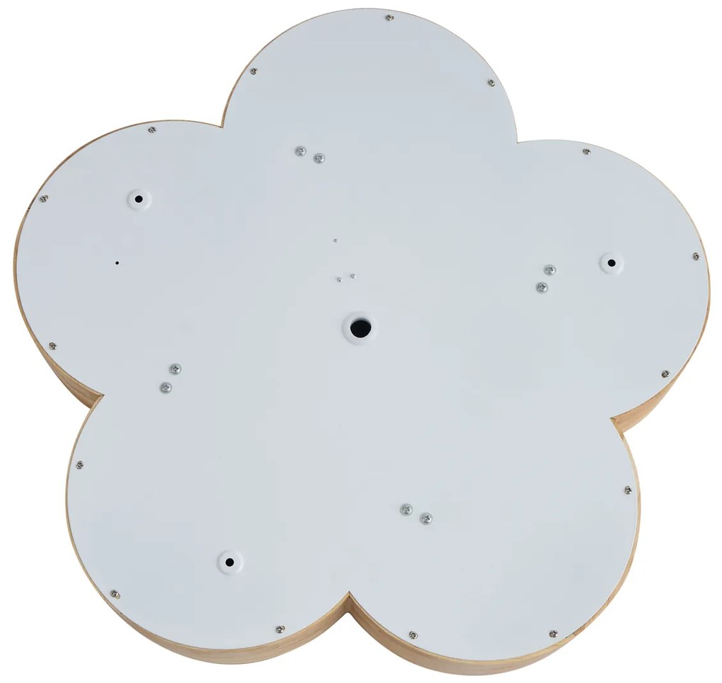 Kinder plafondlamp hout met wit - Lucille