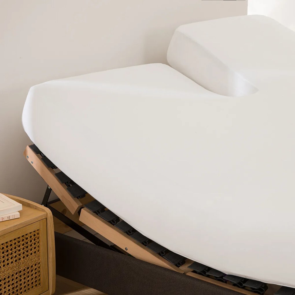Matrasbeschermer voor dubbele matras in molton H20cm