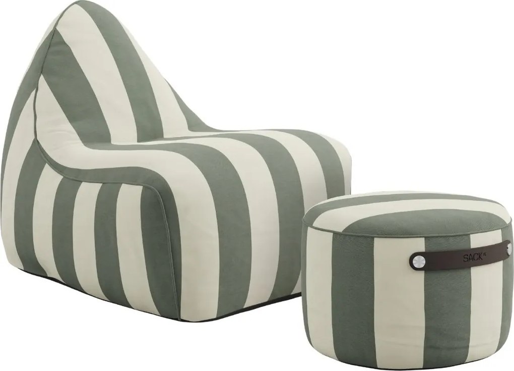 Sackit Stoel & Pouf Outdoor - Renesse Olive