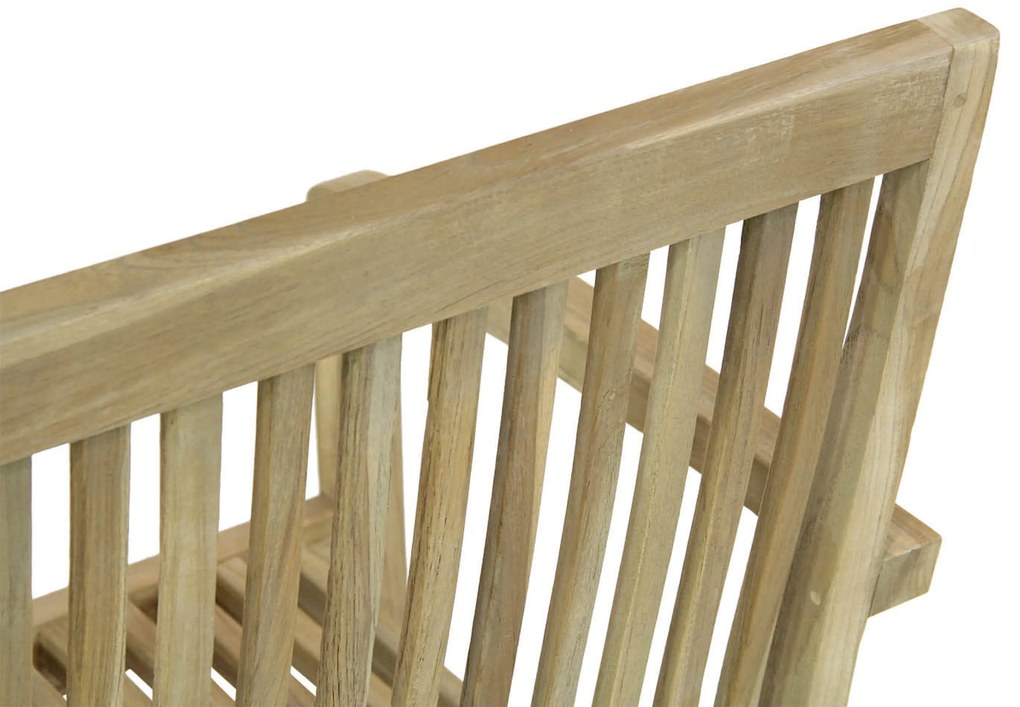 Tuinstoel stapelbaar Teak Old teak greywash Garden Collections Wales