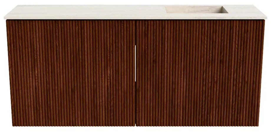 Mondiaz Joya DLux 90cm toiletmeubel ruby met wastafel faye rechts 1 kraangat meli