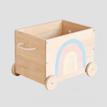 Houten Opbergwagen Tedis Kids Natuurlijk Hout - Sklum