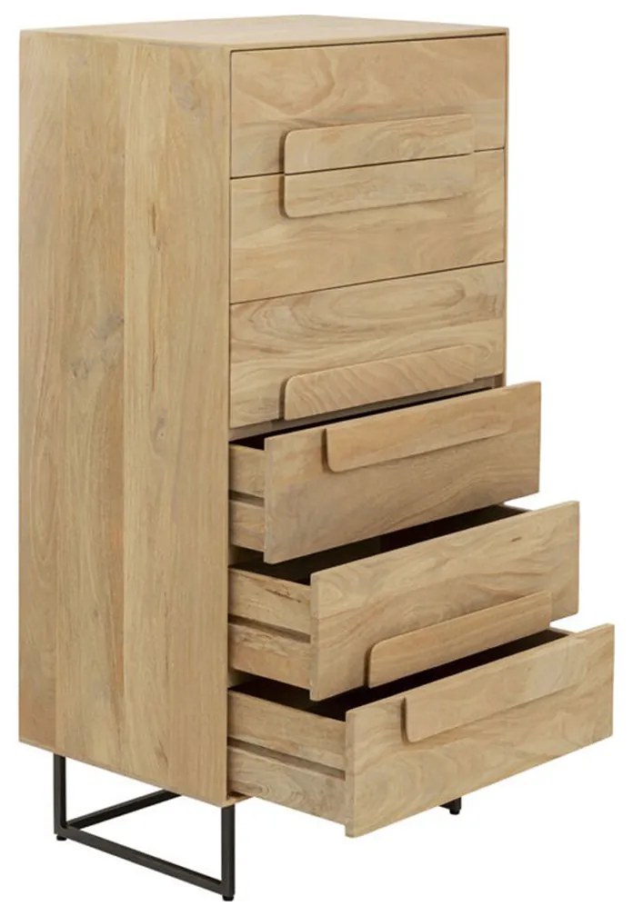 Kare Design Mulino Moderne Ladekast Licht Mangohout - 135x40x50cm.