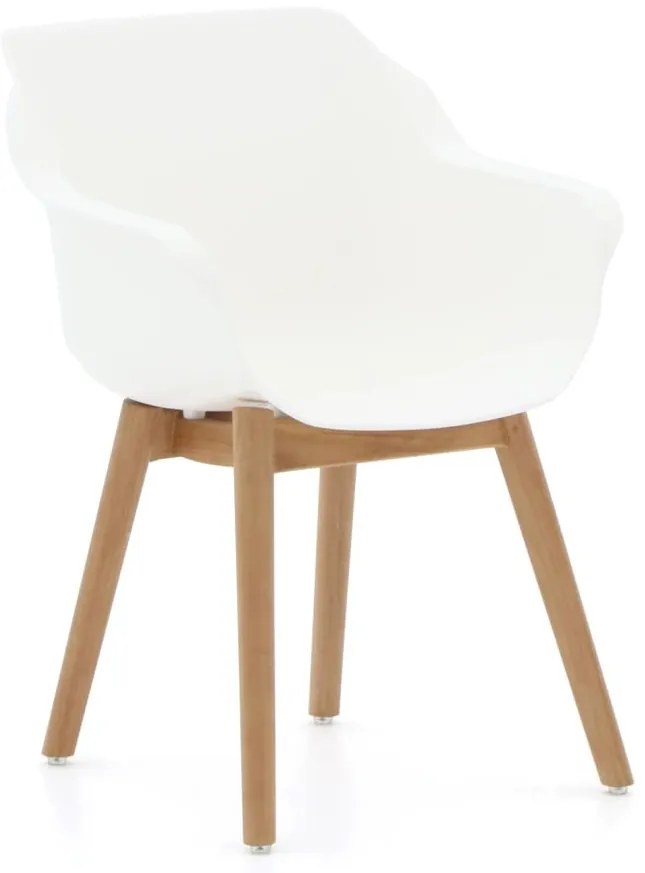 Dining tuinstoel | Hartman  Sophie Studio | Kunststof | Natural Teak/Wit | Kees Smit Tuinmeubelen