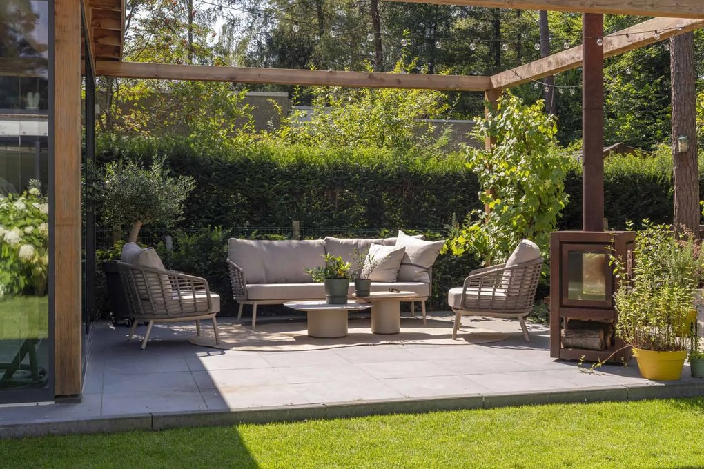 Taste by 4 Seasons Puglia loungeset latte Loungeset   taupe weerbestendig