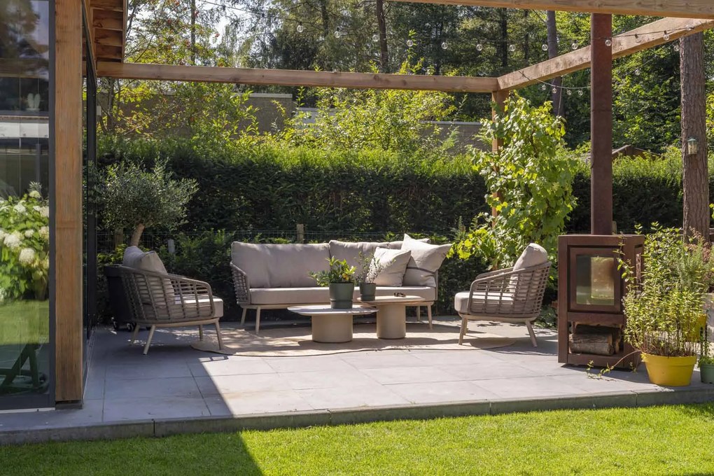 Taste by 4 Seasons Puglia loungeset latte SALE Loungeset taupe weerbestendig