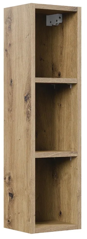 Comad Artisan half hoge open kast 20x74cm eiken