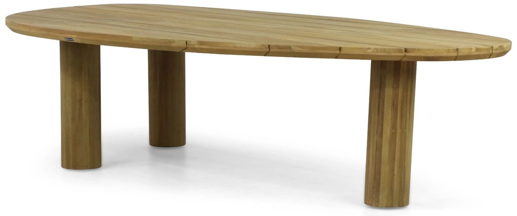 Tuinset 8 personen 300 cm Teak Old teak greywash Santika Furniture Santika