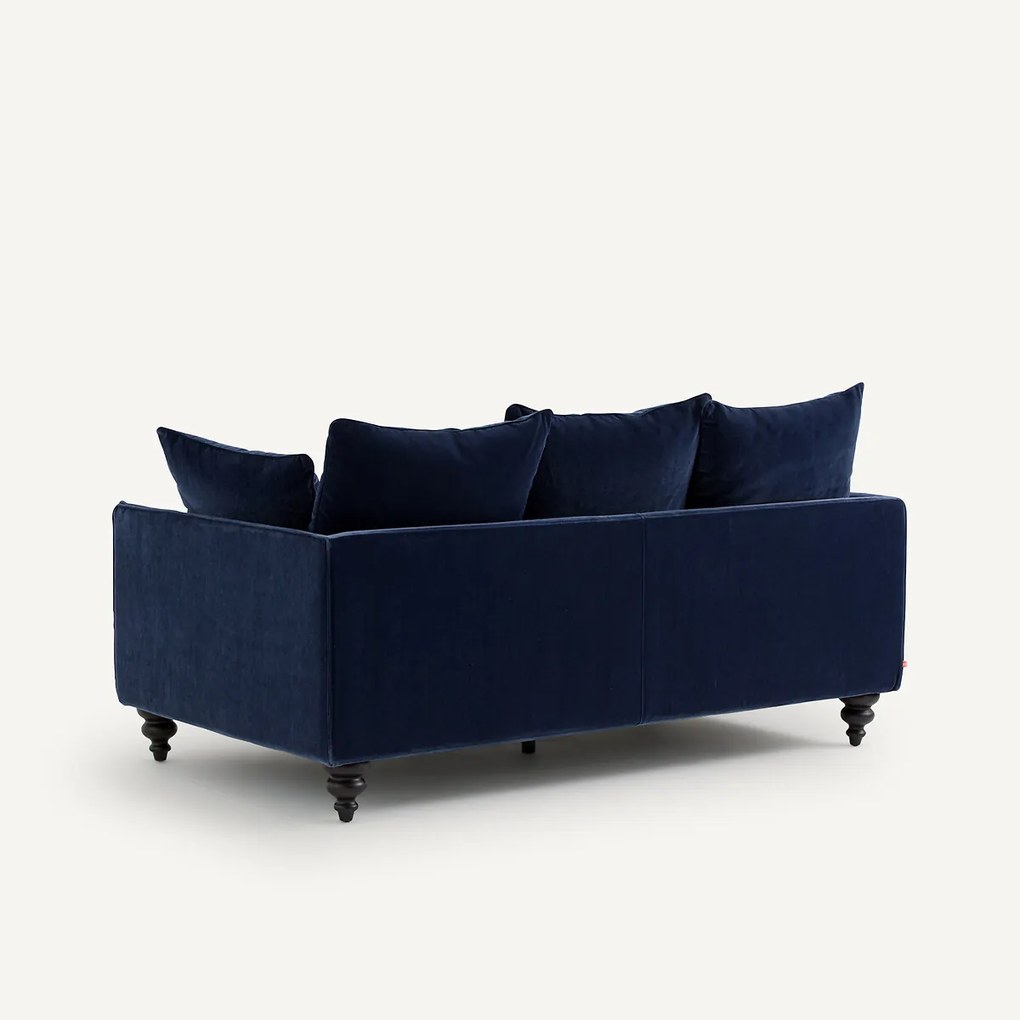 3-zits compacte fluwelen bank, Lazare