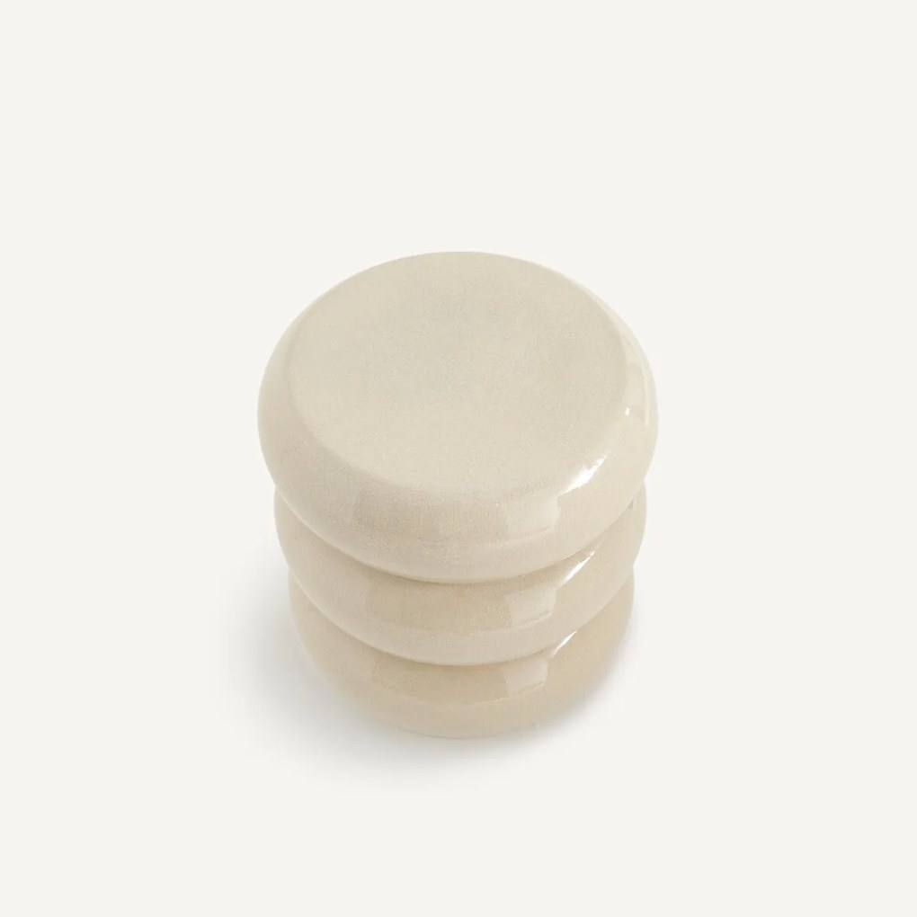 Bijzettafel van gebarsten keramiek, Belly