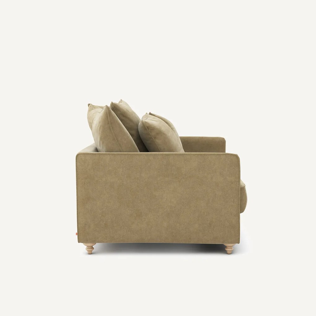 2-zits slaapbank in stonewashed fluweel, Lazare
