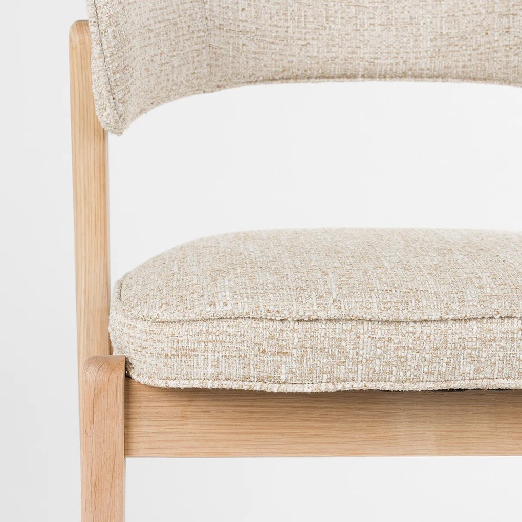 Zuiver Bright Design Eetkamerstoel Eiken Beige
