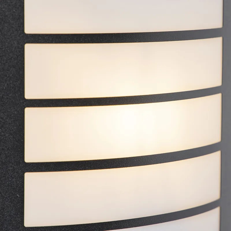 Buiten wandlamp zwart IP44 met bewegingssensor - Miro