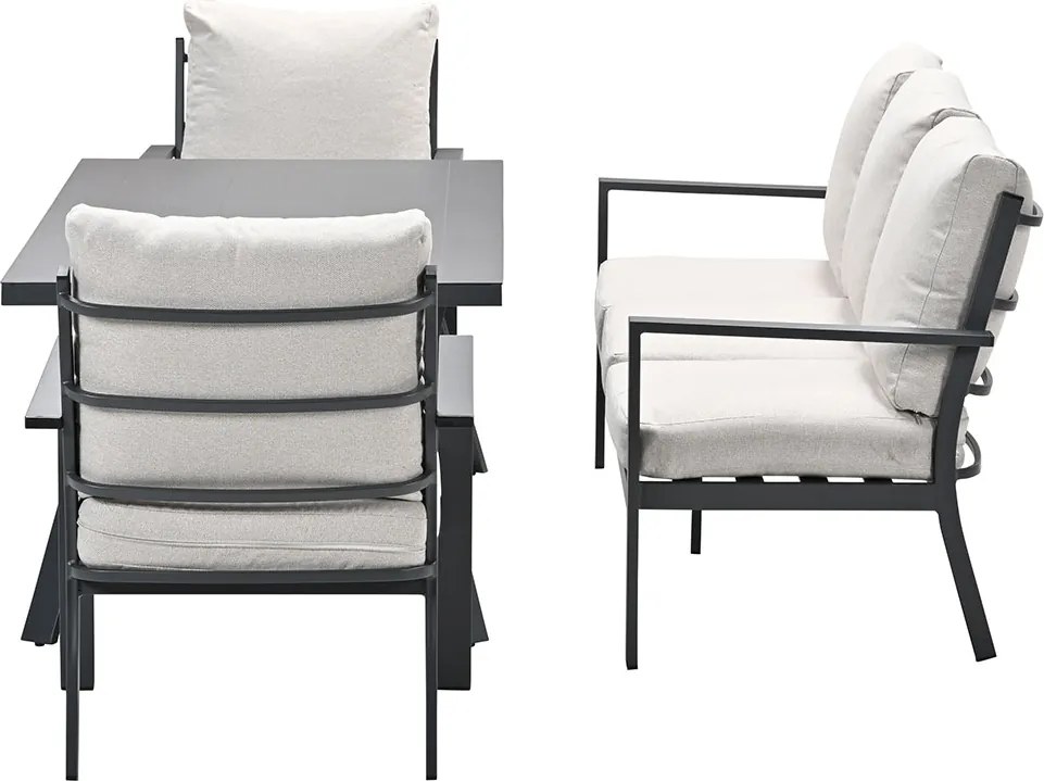 Garden Impressions Senja lounge dining set 4-delig - desert sand