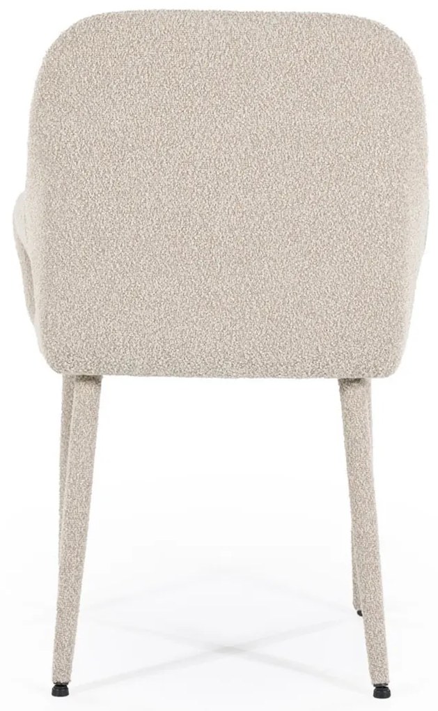By-Boo Fika Scandinavische Eetkamerstoel Met Armleuning Taupe