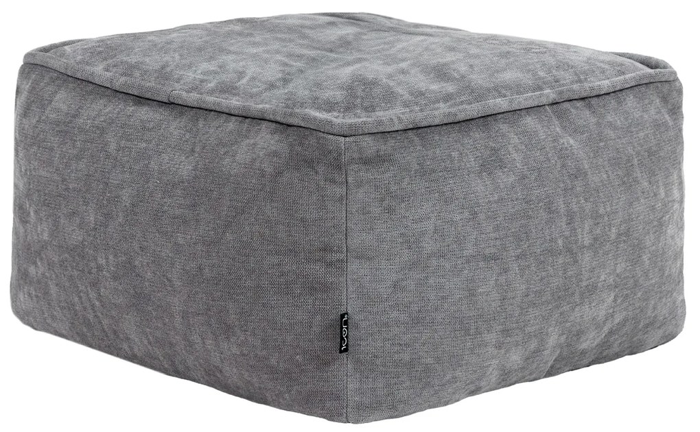 Amara Poef Chenille - Grijs