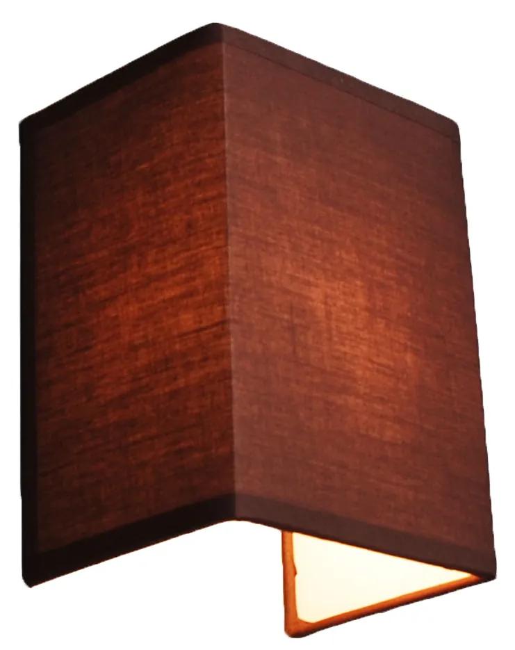 Stoffen Landelijke wandlamp bruin - Vete Modern E27 Binnenverlichting Lamp
