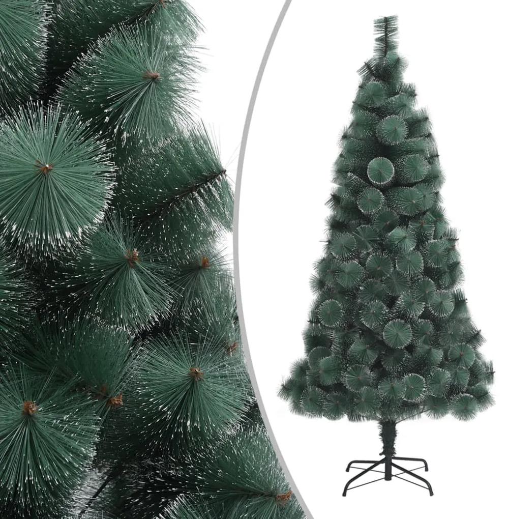 vidaXL Kunstkerstboom met standaard 210 cm PET groen