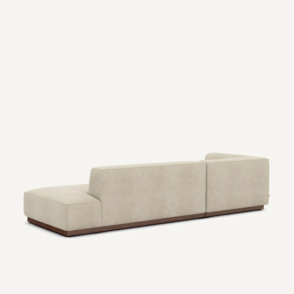 XL hoekbank links in linnen fluweel, JACOPO