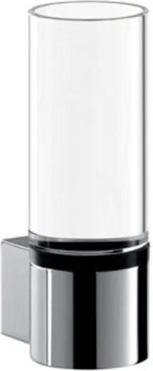 Emco System 2 glashouder met kristallen glas wandmodel chroom 352000100