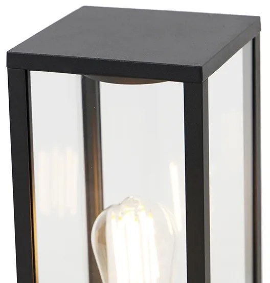 Industriële staande buitenlamp zwart 40 cm IP44 - Charlois Design E27 IP44 Buitenverlichting