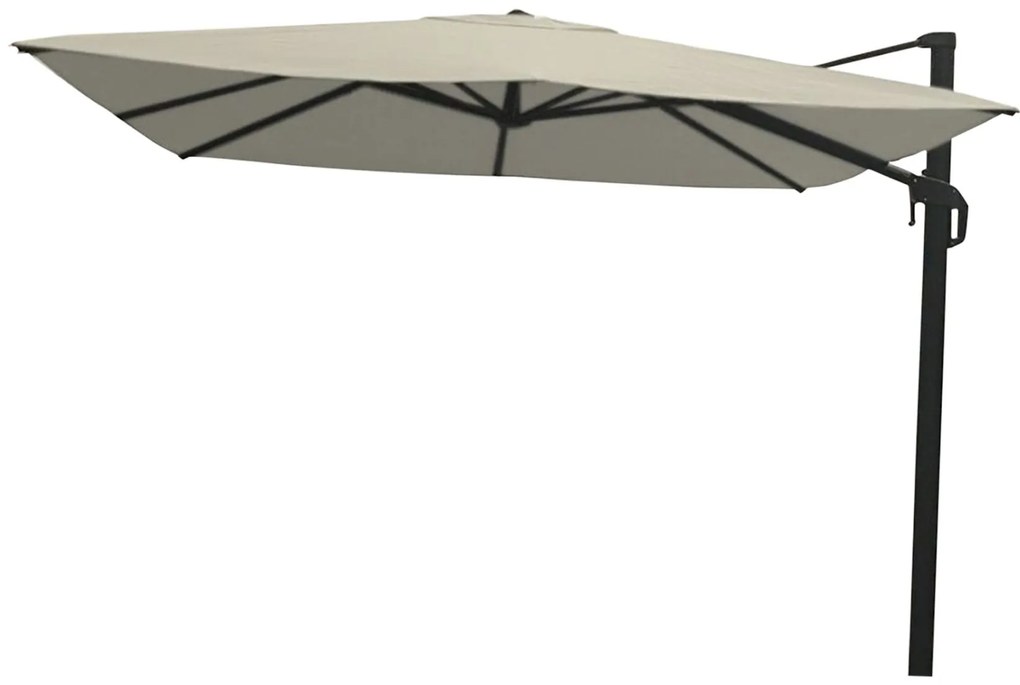 Nesling Coolfit zweefparasol PLUS 3x3 - wit - voet en hoes