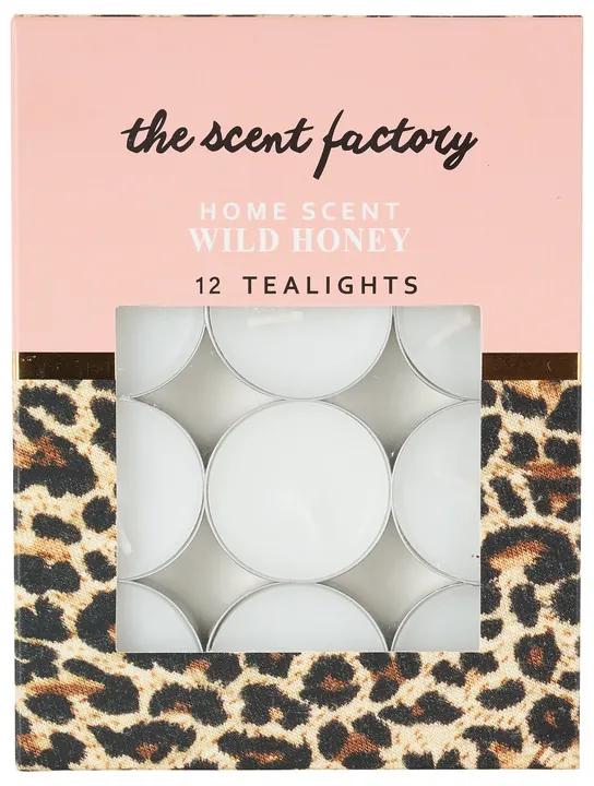 Home scent theelicht met geur - Wild Honey - set van 12