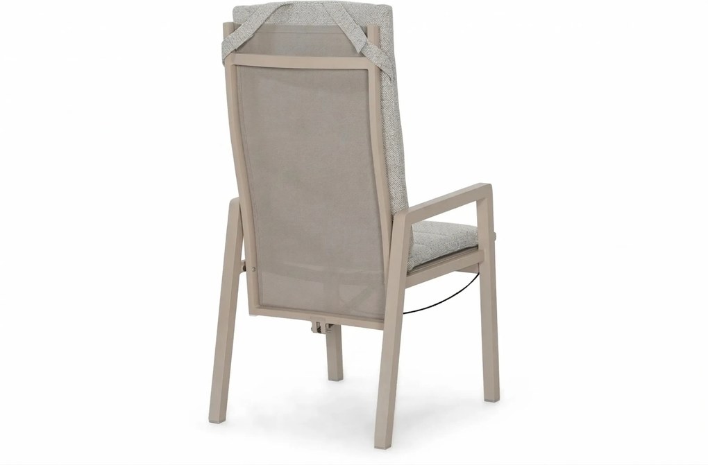 Tuinset 2 personen 909 cm Aluminium Zand/Beige Lifestyle Garden Furniture Vivaro/Creta
