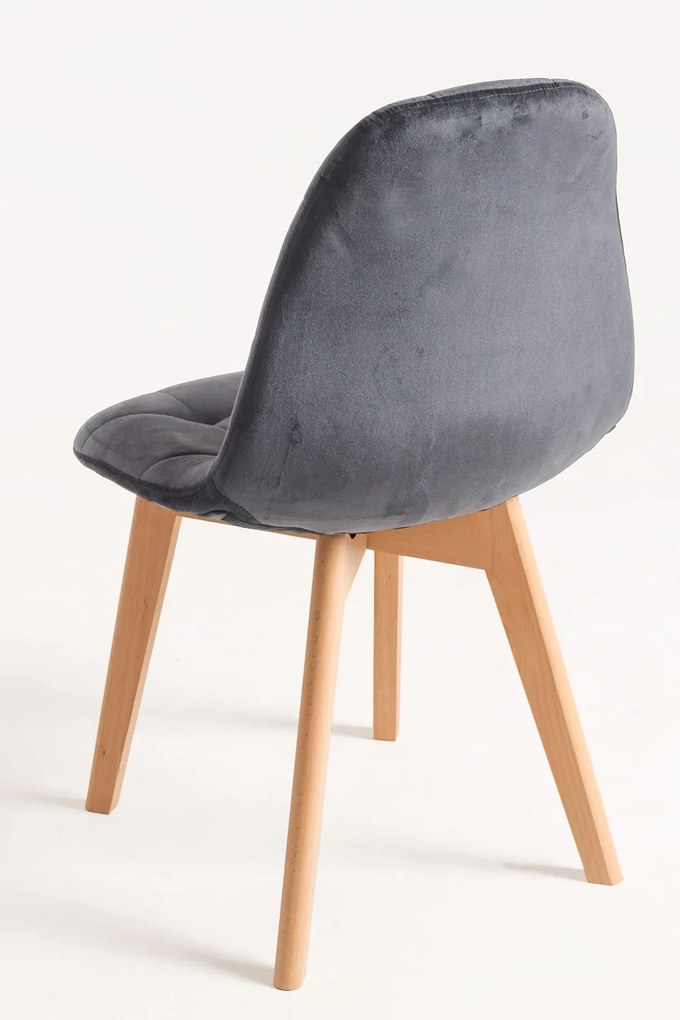 Set 4 Kelen Fluwelen Stoelen