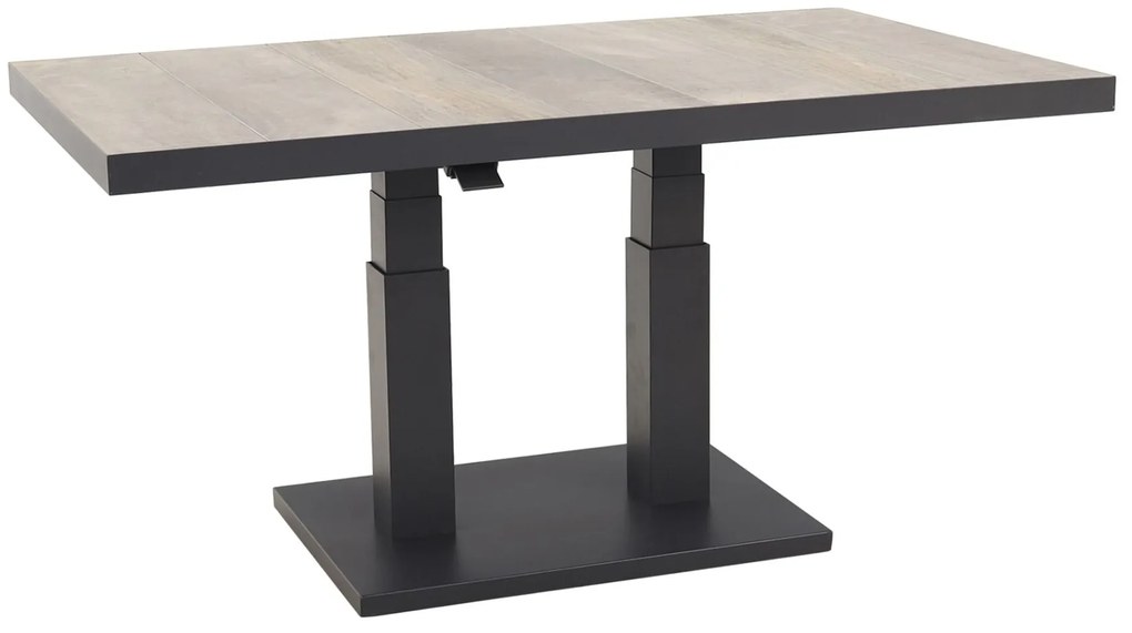 Azoren/Jersey stoel-bank loungeset 4-delig verstelbaar - Antraciet OP=OP