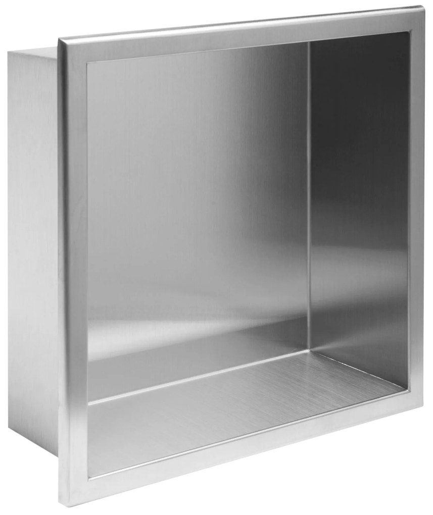bathroom shelf 30x30 steel brush