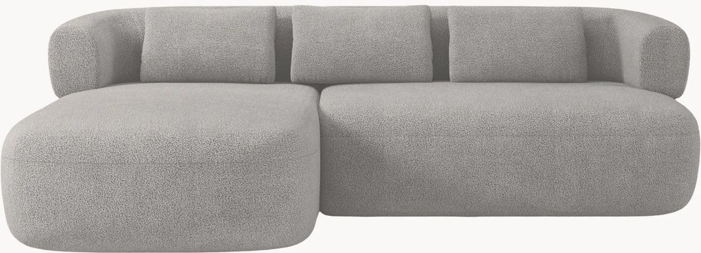 Bouclé hoekbank Jenny (3-zits)