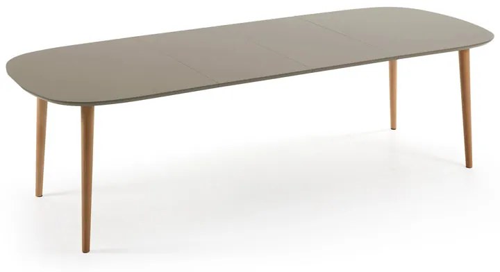 Kave Home Oqui Uitschuifbare Eettafel Bruin 160 Cm