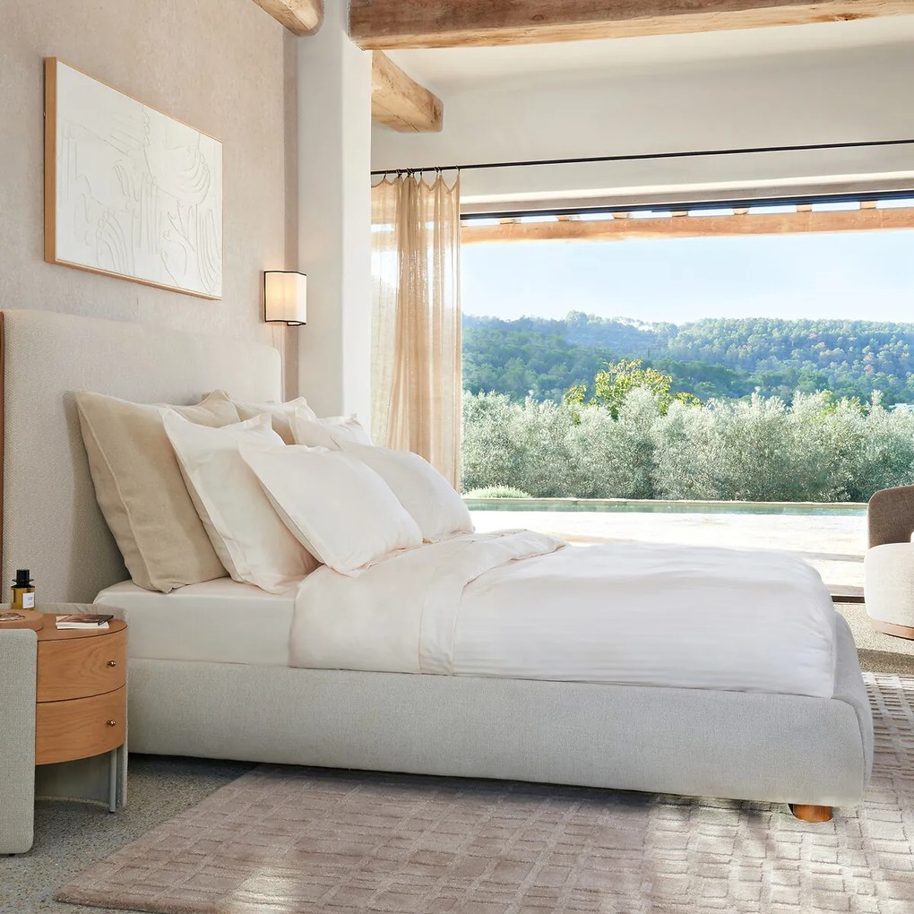 Dekbedovertrek in katoensatijn, Galor