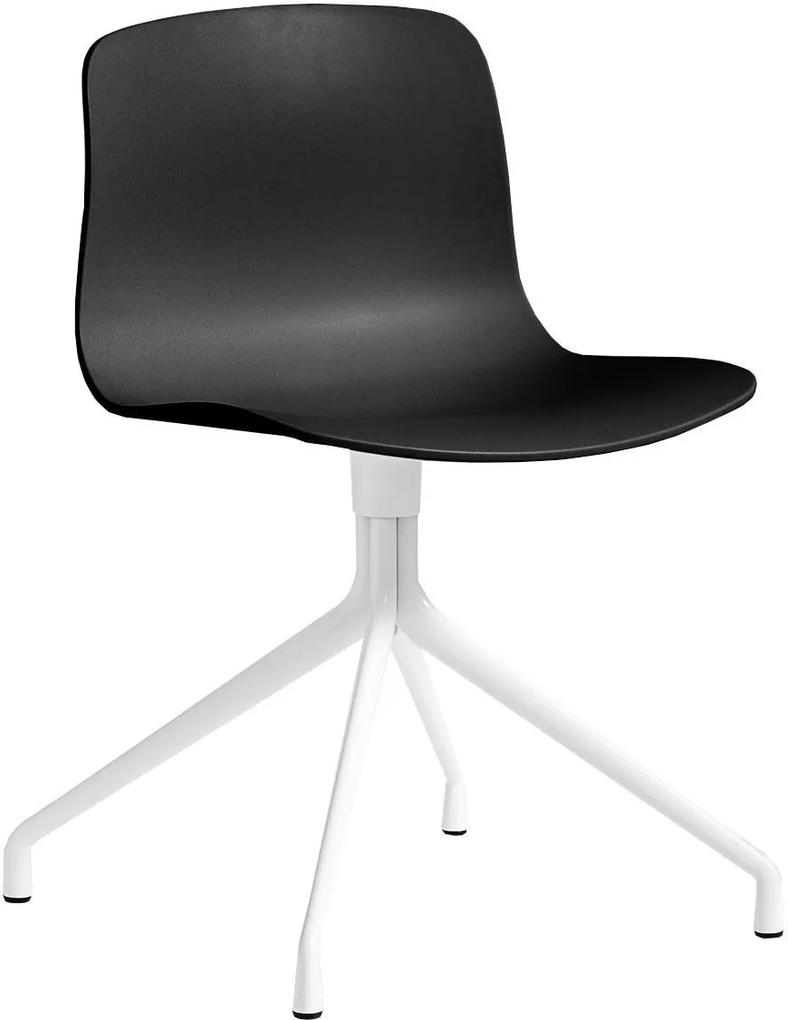 Hay About a Chair AAC10 stoel met wit onderstel Black