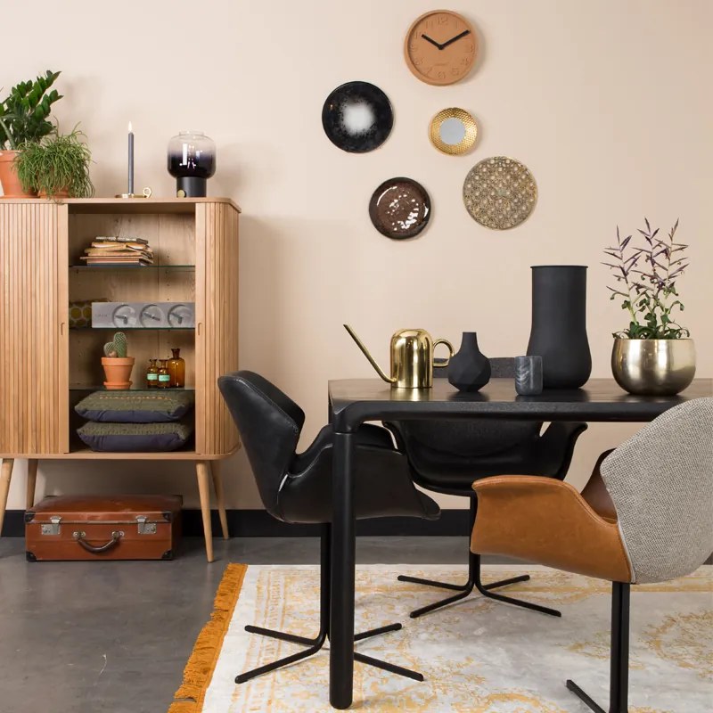 Zuiver Nikki Design Stoel Bruin Kunstleer