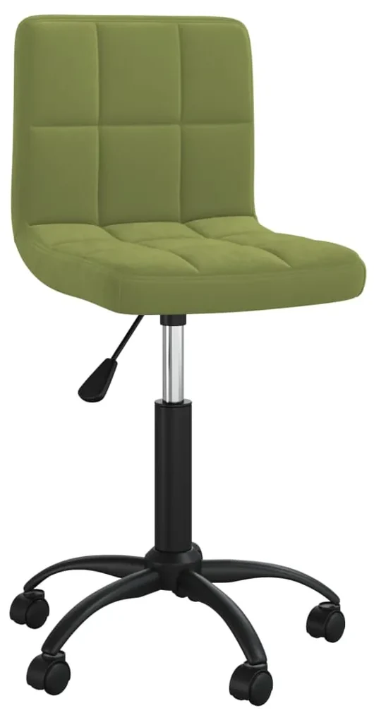 vidaXL Eetkamerstoelen draaibaar 4 st fluweel lichtgroen