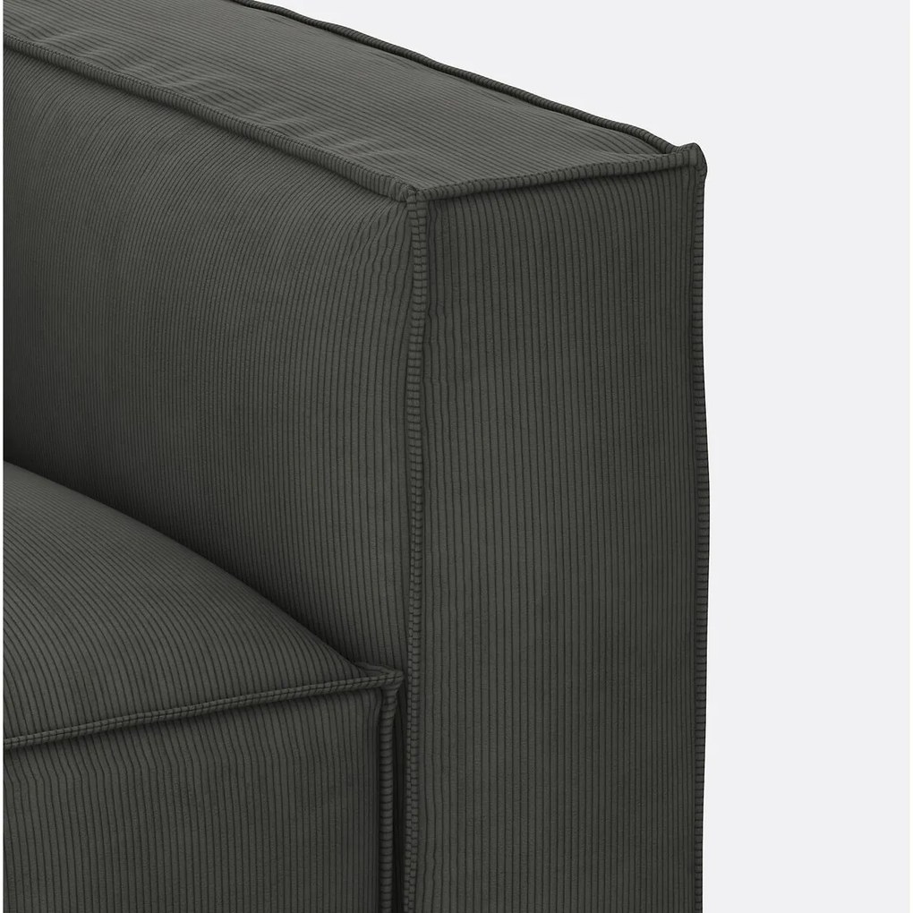 Modulaire bank, 3-zit, ribfluweel, Seven