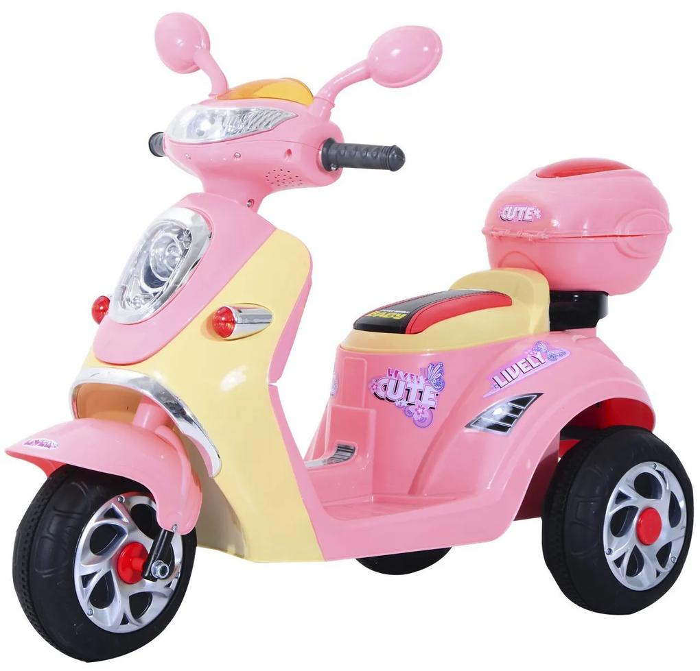 HOMdotCOM Elektrische kinderscooter - Roze