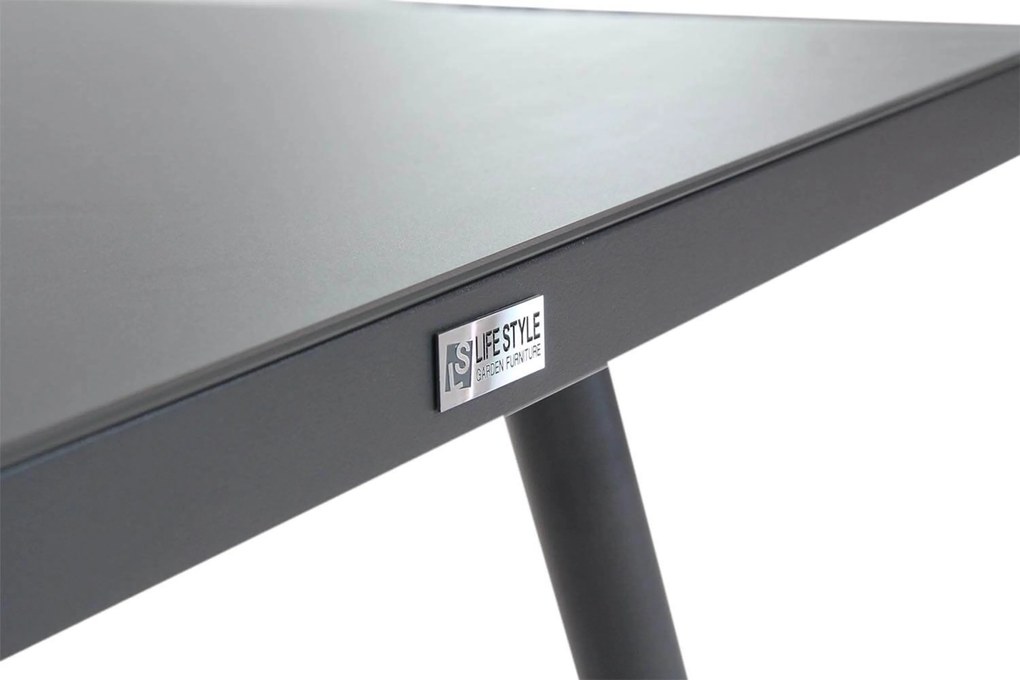 Dining Tuintafel rechthoekig 170 x 90 cm Grijs Valencia