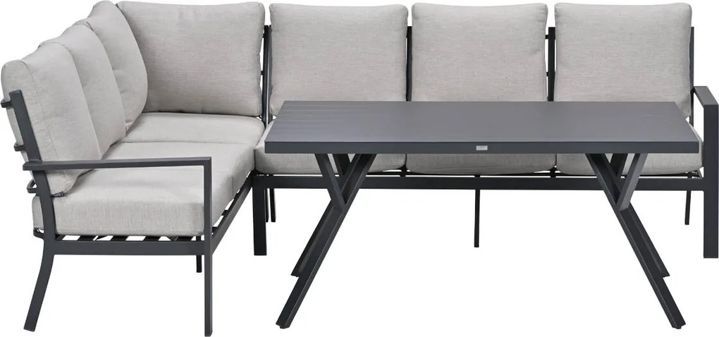 Garden Impressions Senja lounge dining set 3-delig links - sandstone