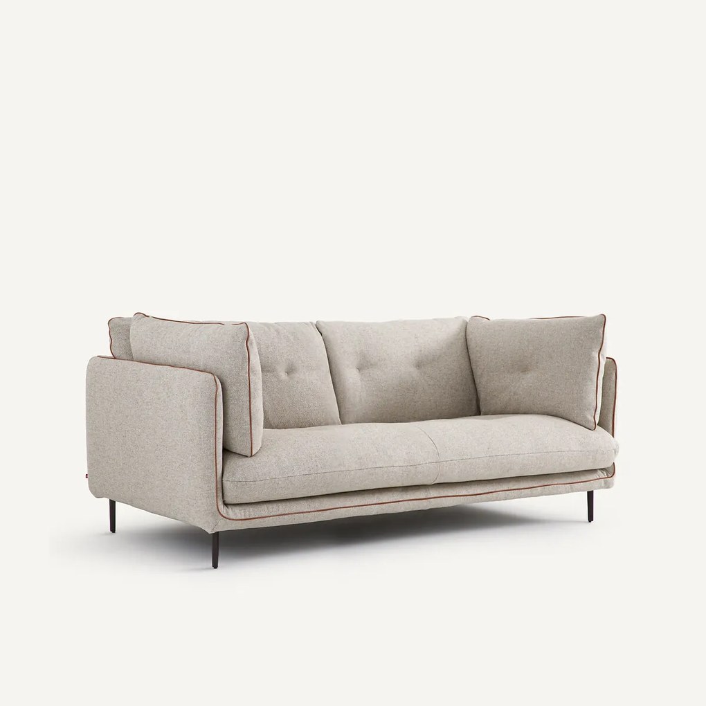 2-zitsbank in structuurviscose en linnen, BOTERO