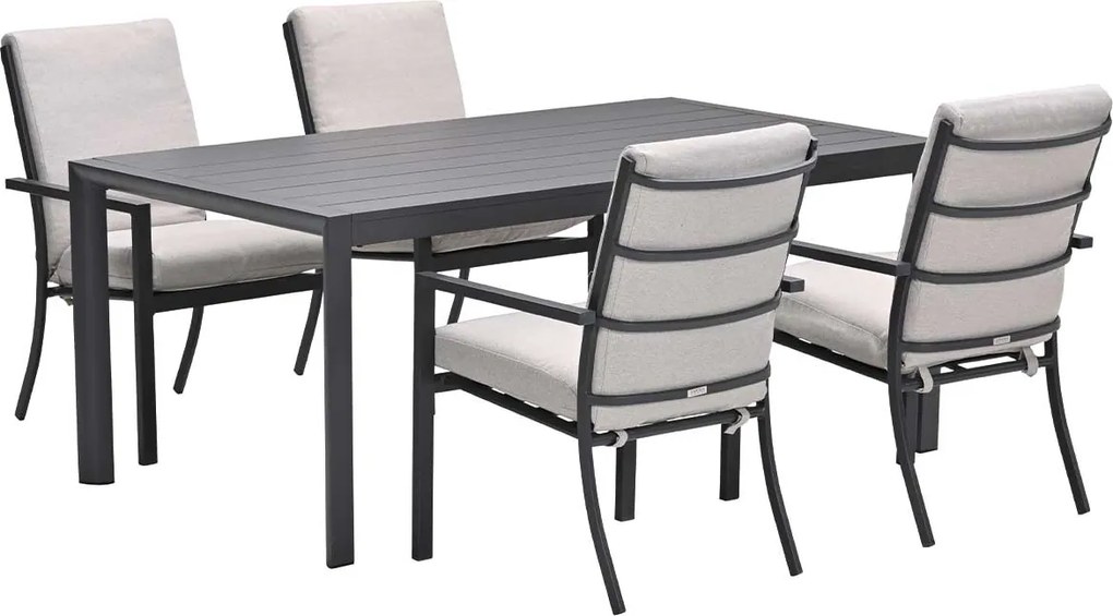 Garden Impressions Senja tuinset 5-delig desert sand - Adana tuintafel 180x100 cm