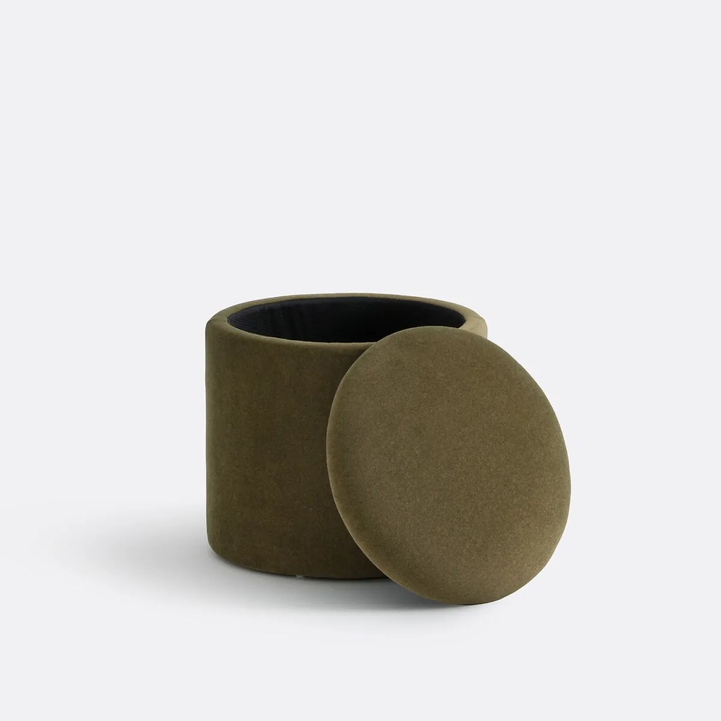 Poef met opbergruimte, fluweel, Timour