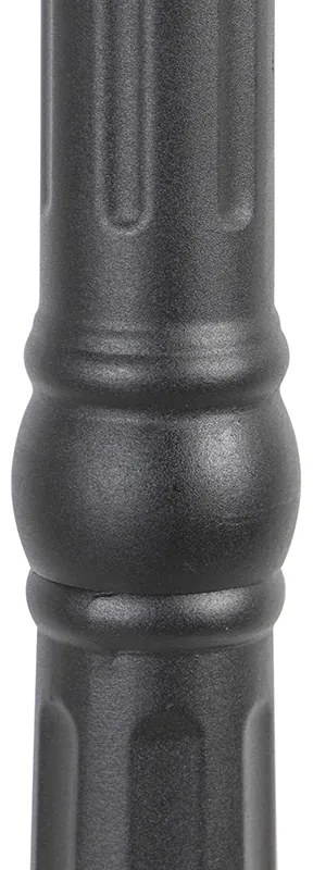 Smart buiten lantaarn zwart 3-lichts incl. Wifi ST64 - New Orleans